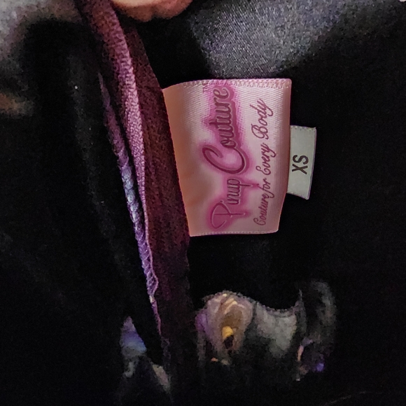 XS Pinup Couture Holly Dress in Fortune Teller print by Stephanie Buschema GUC - Picture 2 of 4